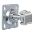 Zawias regulowany z szyldem M16 80x80x3 mm, ucho ocynkowane 000-253 (1)
