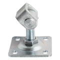Zawias regulowany z szyldem M16 80x80x3 mm, ucho ocynkowane 000-253 (2)