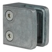 Uchwyt do szkła 45x45x26 mm, szkło 6-10,76 mm, zamak, system płaski, surowy