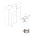 Zawias bramowy kompaktowy Puma Locinox regulowany w 2 kierunkach zewnętrzny 180° srebrny (2 szt.) 000-272 (2)
