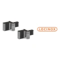 Zawias bramowy kompaktowy Puma Locinox regulowany w 2 kierunkach zewnętrzny 180° srebrny (2 szt.) 000-272 (3)
