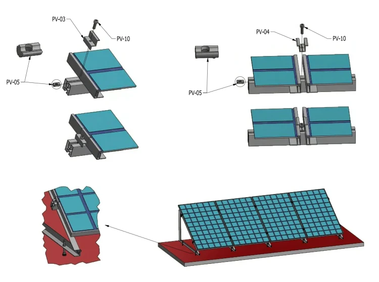 Trójkąt montażowy - 25 pion 1400x1150x560 PV-09-02 (5)