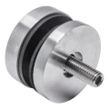 Uchwyt punktowy do szkła fi 50/8/M10x50, szkło 8-17,52 mm, AISI 304, system płaski, satyna 000-266 (2)