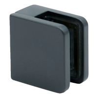 Uchwyt do szkła 45x45x26 mm antracyt szkło 6-10,76 mm zamak system płaski malowany