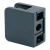 Uchwyt do szkła 45x45x26 mm antracyt szkło 6-10,76 mm zamak system płaski malowany 000-269 (2)