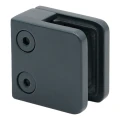 Uchwyt do szkła 45x45x26 mm antracyt szkło 6-10,76 mm zamak system płaski malowany 000-269 (3)