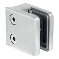 Uchwyt do szkła prostokątny 45x45x26 mm. szkło 6-10.76 mm, AISI 304, system 42,4 mm, wykończenie połysk