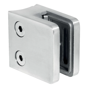 Uchwyt do szkła prostokątny 45x45x26 mm. szkło 6-10.76 mm, AISI 304, system 42,4 mm, wykończenie połysk