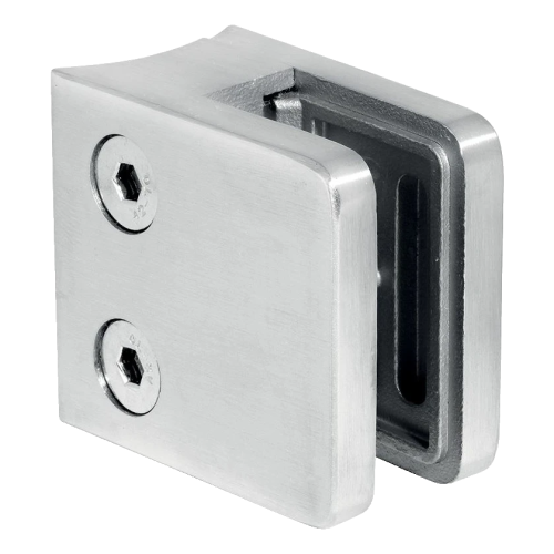 Uchwyt do szkła prostokątny 45x45x26 mm, szkło 6-10,76 mm, AISI 304, system 42,4 mm, wykończenie połysk (6 szt.) 000-287 (1)
