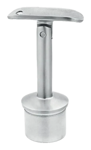 Podpora poręczy przegubowa klejona fi 42.4 mm, trzpień fi 14 mm, H80, AISI 304, satyna, system 42,4 mm (24 szt.)