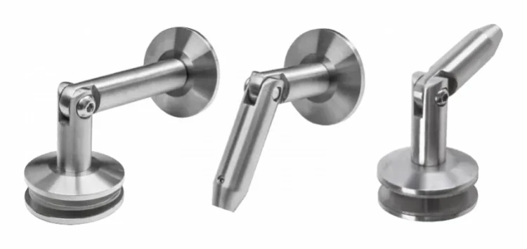 System zadaszeń szklanych M12, 3-elementowy, dla odciągu fi 12mm, szkło 8-17,52mm (aisi304, uniwersalny, satyna) (10) 000-285 (2)