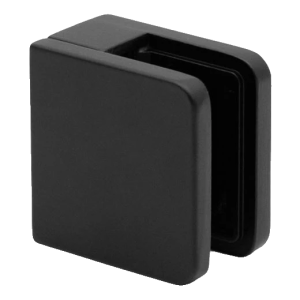 Uchwyt punktowy do szkła 45x45x26 mm, czarny, szkło 6-10,76 mm, zamak, system płaski, malowany