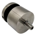 Uchwyt punktowy do szkła fi 50/30/M10x70 szkło 8-17,52 mm AISI 304 system płaski satyna 000-296 (2)