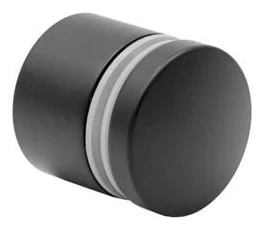 Uchwyt punktowy do szkła fi 50/30/M10x40 czarny szkło 8-21,52 mm AISI 304 system płaski 000-298 (1)