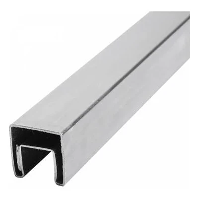 Pochwyt nakładany na szkło 8-21,52 mm 40x40x5000 mm AISI 304 satyna 000-300 (1)