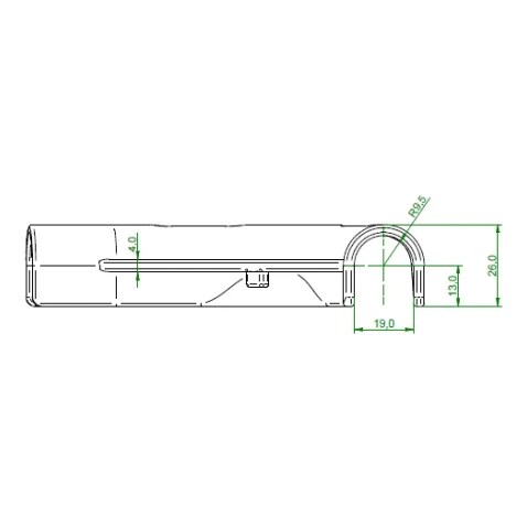 Łuk ścienno-podłogowy 14-18 mm 25 szt. 000-092 (2)