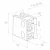 Uchwyt do szkła 45x45x26 mm szkło 6-10,76 mm AISI 304 system 42,4 mm satyna 000-337 (2)