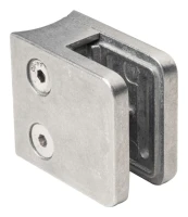 Uchwyt do szkła 45x45x26 mm szkło 6-10,76 mm zamak system 42,4 mm surowy