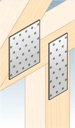 Płytka perforowana łącznik płaski PP 4 40x160x2,0 000-361 (6)