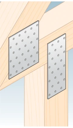 Płytka perforowana łącznik ciesielski PP 9 80x200x2,0 000-366 (5)