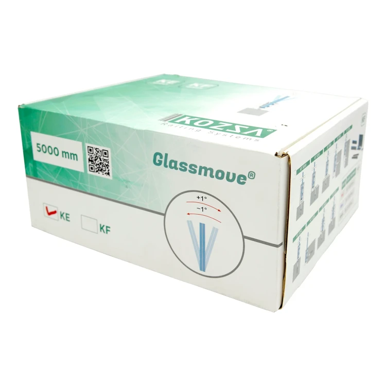 Zestaw montażowy do profilu U/L L=2500 mm, szkło 20-21,52 mm GlassMove 000-377 (7)
