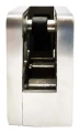 Uchwyt do szkła 45x45x26 mm ze wspornikiem pin szkło 6–10,76 mm AISI 304 system płaski satyna 000-268 (2)