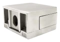 Uchwyt do szkła 45x45x26 mm ze wspornikiem pin szkło 6–10,76 mm AISI 304 system płaski satyna 000-268 (3)
