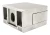 Uchwyt do szkła 45x45x26 mm ze wspornikiem pin szkło 6–10,76 mm AISI 304 system płaski satyna 000-268 (3)