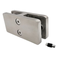 Uchwyt do szkła 180° 95x45x30 mm z pinem szkło 6-12,76 mm, AISI 304, satyna 18K5-000-433 (1)