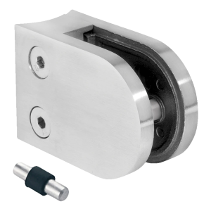 Uchwyt do szkła 6-10,76 mm 50x40x26 mm pin AISI 316 system 42,4 mm satyna
