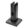 Uchwyt pionowy do szkła spigot czarny 50x50/100x100 mm H=182 mm szkło 12-17,52 mm AISI 304 czarny mat 000-452 (1)