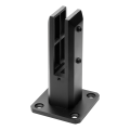 Uchwyt pionowy do szkła spigot czarny 50x50/100x100 mm H=182 mm szkło 12-17,52 mm AISI 304 czarny mat 000-452 (4)