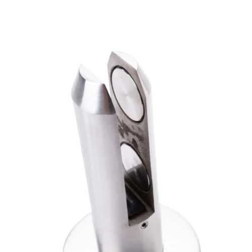 Uchwyt pionowy do szkła 12-17,52 mm spigot  fi 48 mm H=182 mm AISI 304 satyna 000-453 (2)