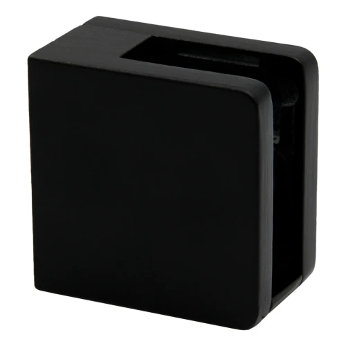 Uchwyt do szkła 45x45x26 mm do powierzchni płaskiej ze wspornikiem czarny 45K2-000-454 (2)