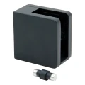 Uchwyt do szkła 45x45x26 mm do powierzchni płaskiej ze wspornikiem antracytowy 45K2-000-455 (1)