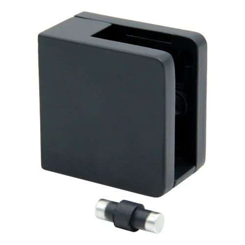 Uchwyt do szkła 45x45x26 mm do powierzchni płaskiej ze wspornikiem antracytowy 45K2-000-455 (1)