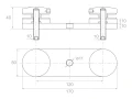 Uchwyt do szkła 8-21,52mm podwójny fi 50/M10 L=170mm AISI 304 satyna 0250-000-462 (2)