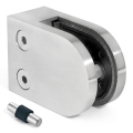 Uchwyt do szkła 6-10,76 mm 50x40x26 mm pin AISI 304 system płaski połysk 50D1-000-465 (1)