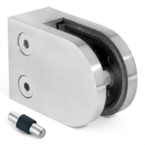 Uchwyt do szkła 6-10,76 mm 50x40x26 mm pin AISI 304 system płaski połysk 50D1-000-465 (1)