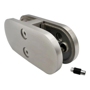 Uchwyt do szkła 6-12,76 mm 180° 106x45x30 mm pin AISI 304 satyna