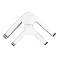 Uchwyt do szkła 6–10,76 mm kwadratowy 90° pin 53x45x26 mm AISI 304 satyna 90K2-000-473 (3)
