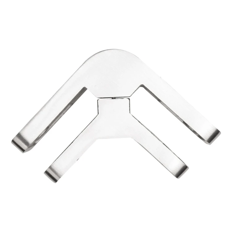 Uchwyt do szkła 6–10,76 mm kwadratowy 90° pin 53x45x26 mm AISI 304 satyna 90K2-000-473 (3)