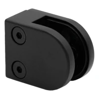 Uchwyt do szkła 6-10,76 mm 50x40x26 mm pin zamak malowany system płaski czarny