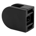 Uchwyt do szkła 6-10,76 mm 50x40x26 mm pin zamak malowany system płaski czarny 50D1-000-484 (3)