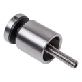 Uchwyt punktowy do szkła 8-17,52 mm fi 30/30 M8x80 AISI 304 system płaski satyna 000-478 (1)
