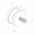 Uchwyt punktowy do szkła 8-17,52mm fi 50/8/M10x50 AISI 304 system płaski satyna 000-476 (2)