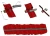 Profil aluminiowy 240 cm 40x40 mm do śrub młoteczkowych M10 PV-01-26 (2)