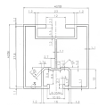 Profil aluminiowy 443cm 40x40mm do śrub młoteczkowych Anodowany PV-01-10-AN (4)