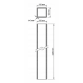 Słupek ogrodzeniowy 100x100x3 mm, długość 2,2 mb, zielony RAL 6005 000-492 (5)