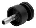 Uchwyt punktowy do szkła 6-12 mm fi 30/13/M8x40 AISI 304 system płaski czarny 000-493 (2)